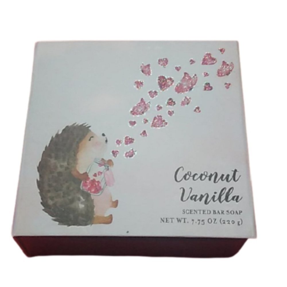 Coconut Vanilla Scented Bar Soap Boxed